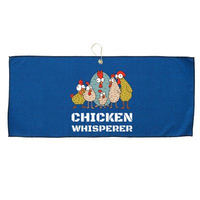 Chickens For Farmers Chicken Keepers Chicken Whisperer Large Microfiber Waffle Golf Towel