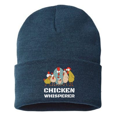Chickens For Farmers Chicken Keepers Chicken Whisperer Sustainable Knit Beanie