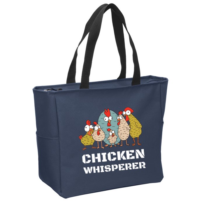 Chickens For Farmers Chicken Keepers Chicken Whisperer Zip Tote Bag