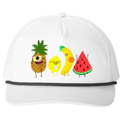 Cute Fruit Friends Family Summer Party Snapback Five-Panel Rope Hat