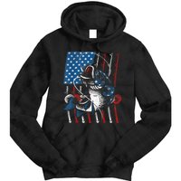 Cool Fishing For Wo American Flag USA Fish Lover Tie Dye Hoodie