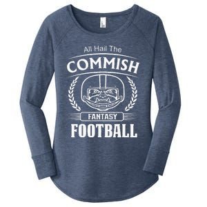 Commissioner Fantasy Football Funny Commish Women's Perfect Tri Tunic Long Sleeve Shirt