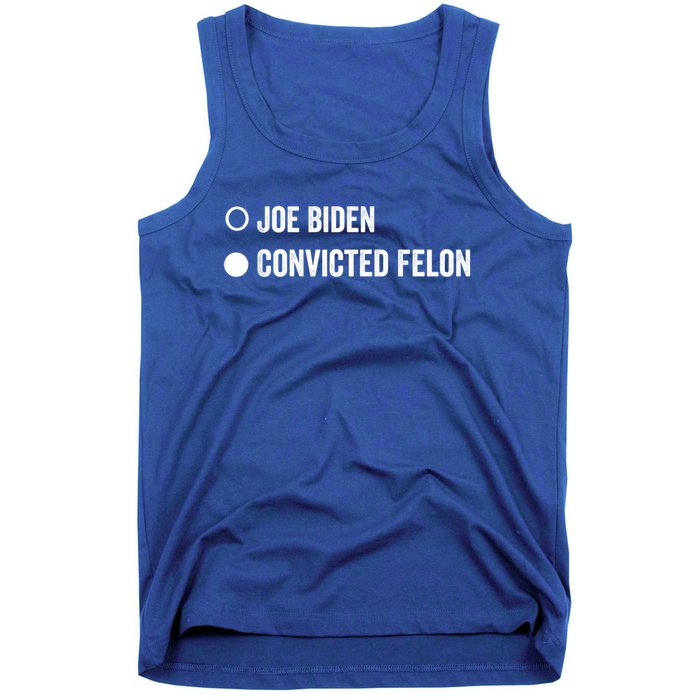 Convicted Felon Funny Pro Trump 2024 Gift Tank Top