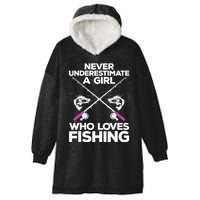 Cool Fishing For Wo Girl Fisherman Fish Lure Saltwater Hooded Wearable Blanket