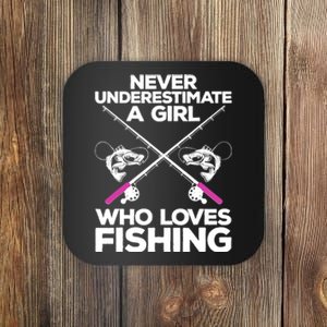 Cool Fishing For Wo Girl Fisherman Fish Lure Saltwater Coaster