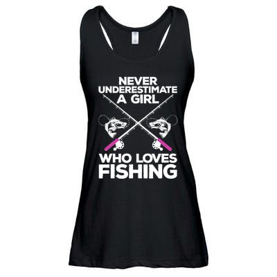 Cool Fishing For Wo Girl Fisherman Fish Lure Saltwater Ladies Essential Flowy Tank