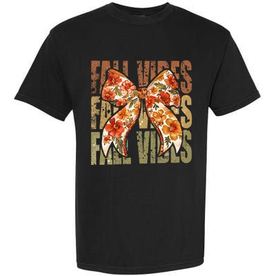 Coquette Floral Fall Vibes Autumn Garment-Dyed Heavyweight T-Shirt