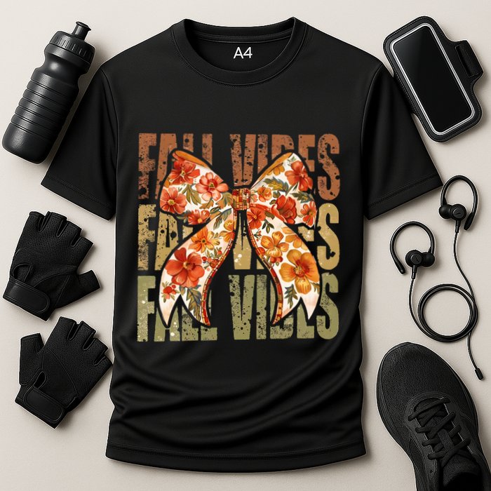Coquette Floral Fall Vibes Autumn Performance Shirt