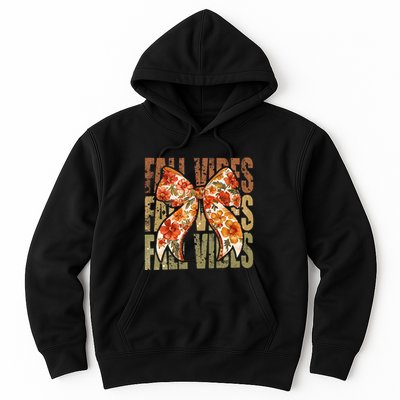 Coquette Floral Fall Vibes Autumn Hoodie