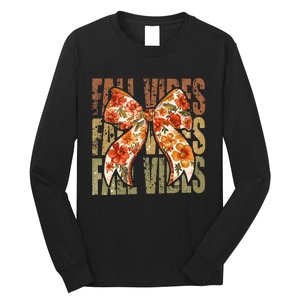 Coquette Floral Fall Vibes Autumn Long Sleeve Shirt