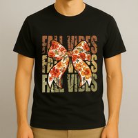 Coquette Floral Fall Vibes Autumn T-Shirt