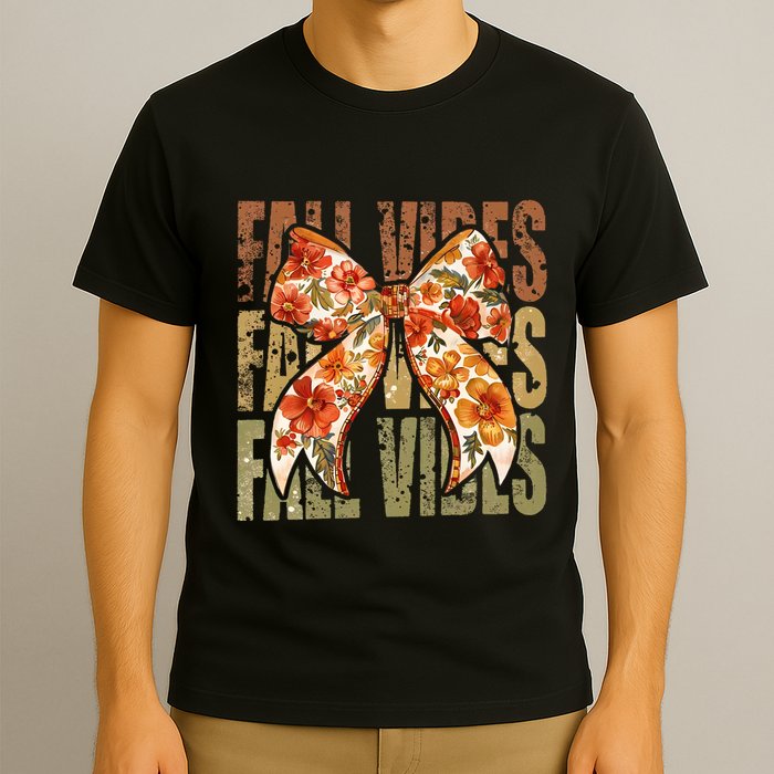 Coquette Floral Fall Vibes Autumn T-Shirt