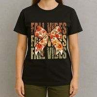 Coquette Floral Fall Vibes Autumn T-Shirt