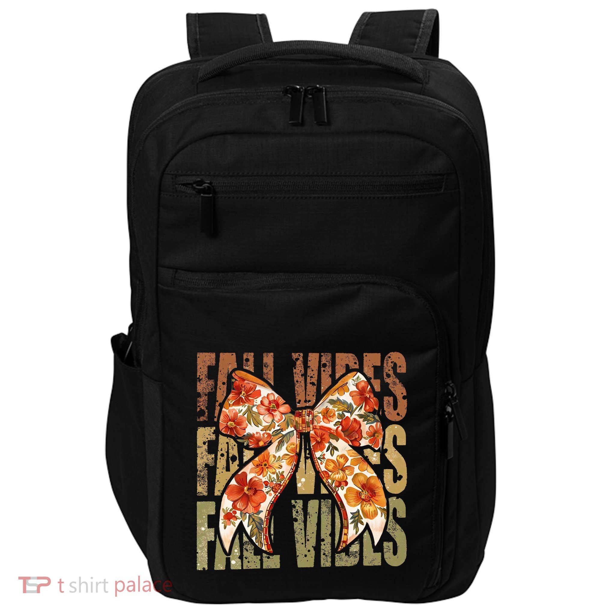 Coquette Floral Fall Vibes Autumn Impact Tech Backpack