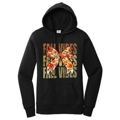 Coquette Floral Fall Vibes Autumn Women's Pullover Hoodie