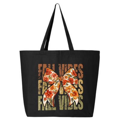 Coquette Floral Fall Vibes Autumn 25L Jumbo Tote