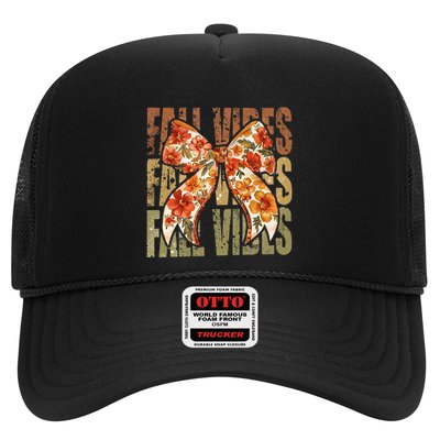 Coquette Floral Fall Vibes Autumn Trucker Hat