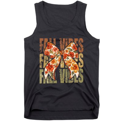 Coquette Floral Fall Vibes Autumn Tank Top