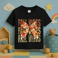 Coquette Floral Fall Vibes Autumn Toddler T-Shirt
