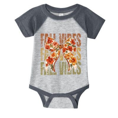 Coquette Floral Fall Vibes Autumn Infant Baby Jersey Bodysuit