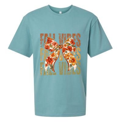 Coquette Floral Fall Vibes Autumn Sueded Cloud Jersey T-Shirt