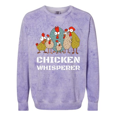 Chickens For Farmers Chicken Keepers & Chicken Whisperer Colorblast Crewneck Sweatshirt