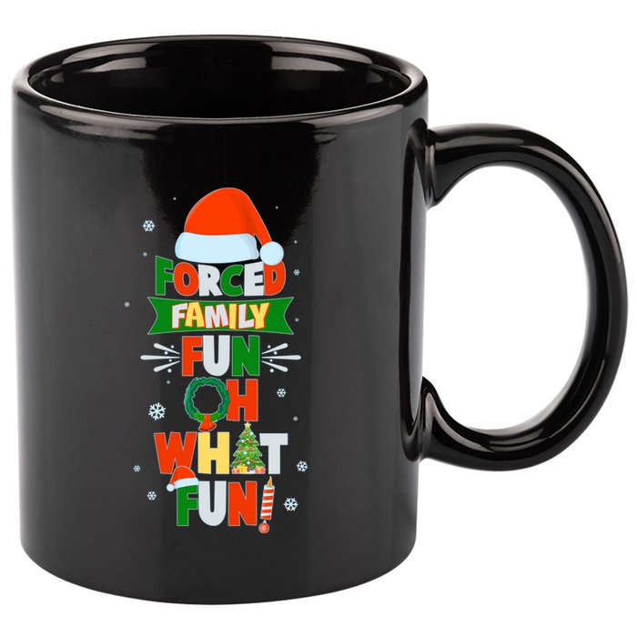 Christmas Forced Family Fun Oh What Fun 11oz C Handle Ceramic Mug