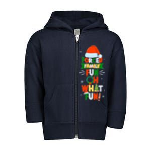 Christmas Forced Family Fun Oh What Fun Toddler Zip Fleece Hoodie