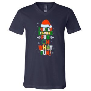 Christmas Forced Family Fun Oh What Fun V-Neck T-Shirt