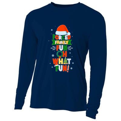 Christmas Forced Family Fun Oh What Fun Cooling Performance Long Sleeve Crew