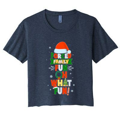 Christmas Forced Family Fun Oh What Fun Crop Top