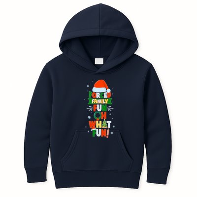 Christmas Forced Family Fun Oh What Fun Kids Hoodie