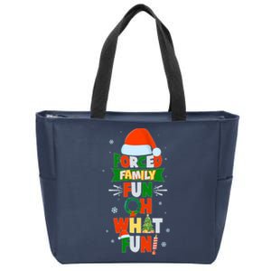 Christmas Forced Family Fun Oh What Fun Zip Tote Bag