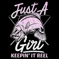Cute Fishing Funny Keeping It Reel Women Girl Purple Pink Mug