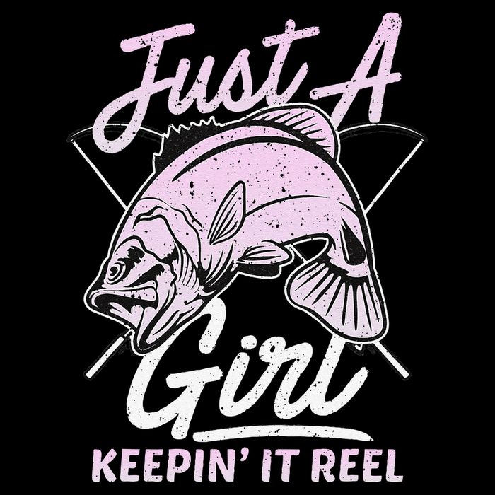 Cute Fishing Funny Keeping It Reel Women Girl Purple Pink Mug