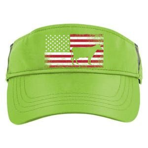 Cow Farm Farmer 4th Of July American Flag Patriotic Usa Meaningful Gift Adult Drive Performance Visor