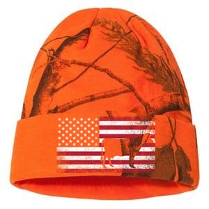 Cow Farm Farmer 4th Of July American Flag Patriotic Usa Meaningful Gift Kati Licensed 12" Camo Beanie