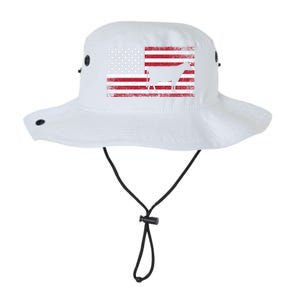 Cow Farm Farmer 4th Of July American Flag Patriotic Usa Meaningful Gift Legacy Cool Fit Booney Bucket Hat