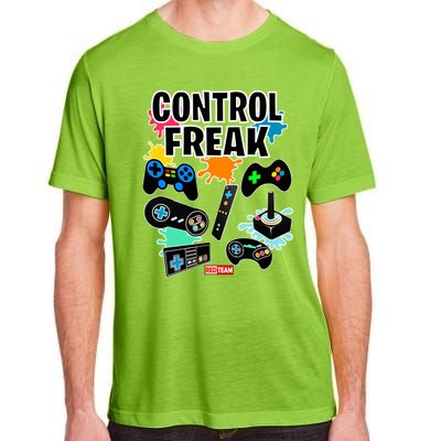 Control Freak Funny Gift Video Game Gamer Fun Gift Adult ChromaSoft Performance T-Shirt