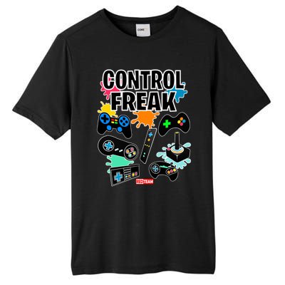 Control Freak Funny Gift Video Game Gamer Fun Gift Tall Fusion ChromaSoft Performance T-Shirt