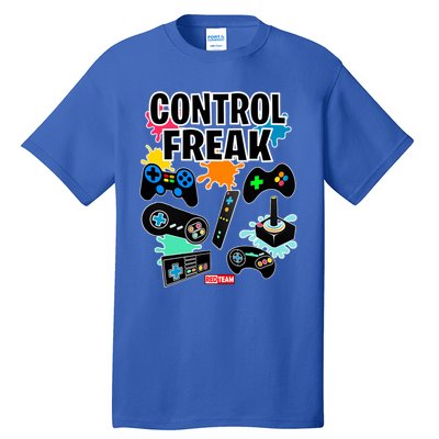 Control Freak Funny Gift Video Game Gamer Fun Gift Tall T-Shirt