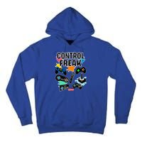 Control Freak Funny Gift Video Game Gamer Fun Gift Tall Hoodie