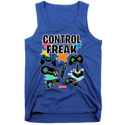 Control Freak Funny Gift Video Game Gamer Fun Gift Tank Top