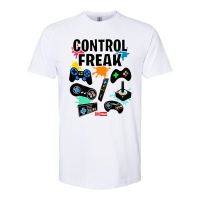 Control Freak Funny Gift Video Game Gamer Fun Gift Softstyle CVC T-Shirt