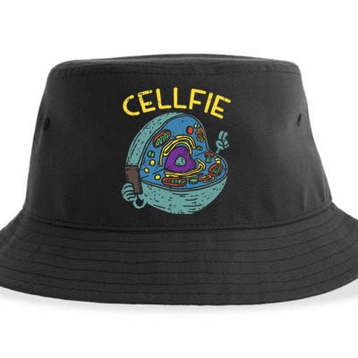 Cell Fie Funny Science Biology Teacher Sustainable Bucket Hat