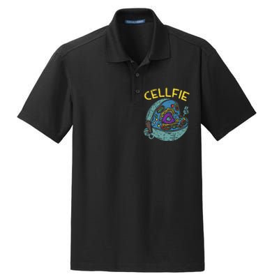 Cell Fie Funny Science Biology Teacher Dry Zone Grid Polo