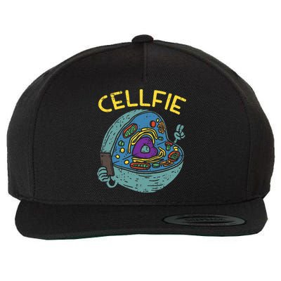 Cell Fie Funny Science Biology Teacher Wool Snapback Cap