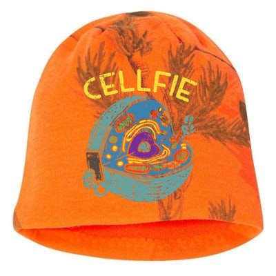 Cell Fie Funny Science Biology Teacher Kati - Camo Knit Beanie