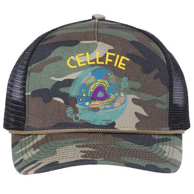 Cell Fie Funny Science Biology Teacher Retro Rope Trucker Hat Cap