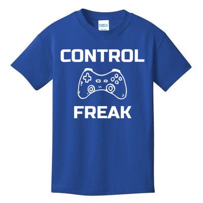 Control Freak Funny Gamer Vintage Nerd Video Games Cute Gift Kids T-Shirt